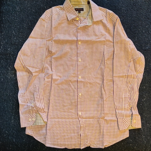 Ben Sherman Long Sleeve Button Down Gingham Shirt - Picture 6 of 9